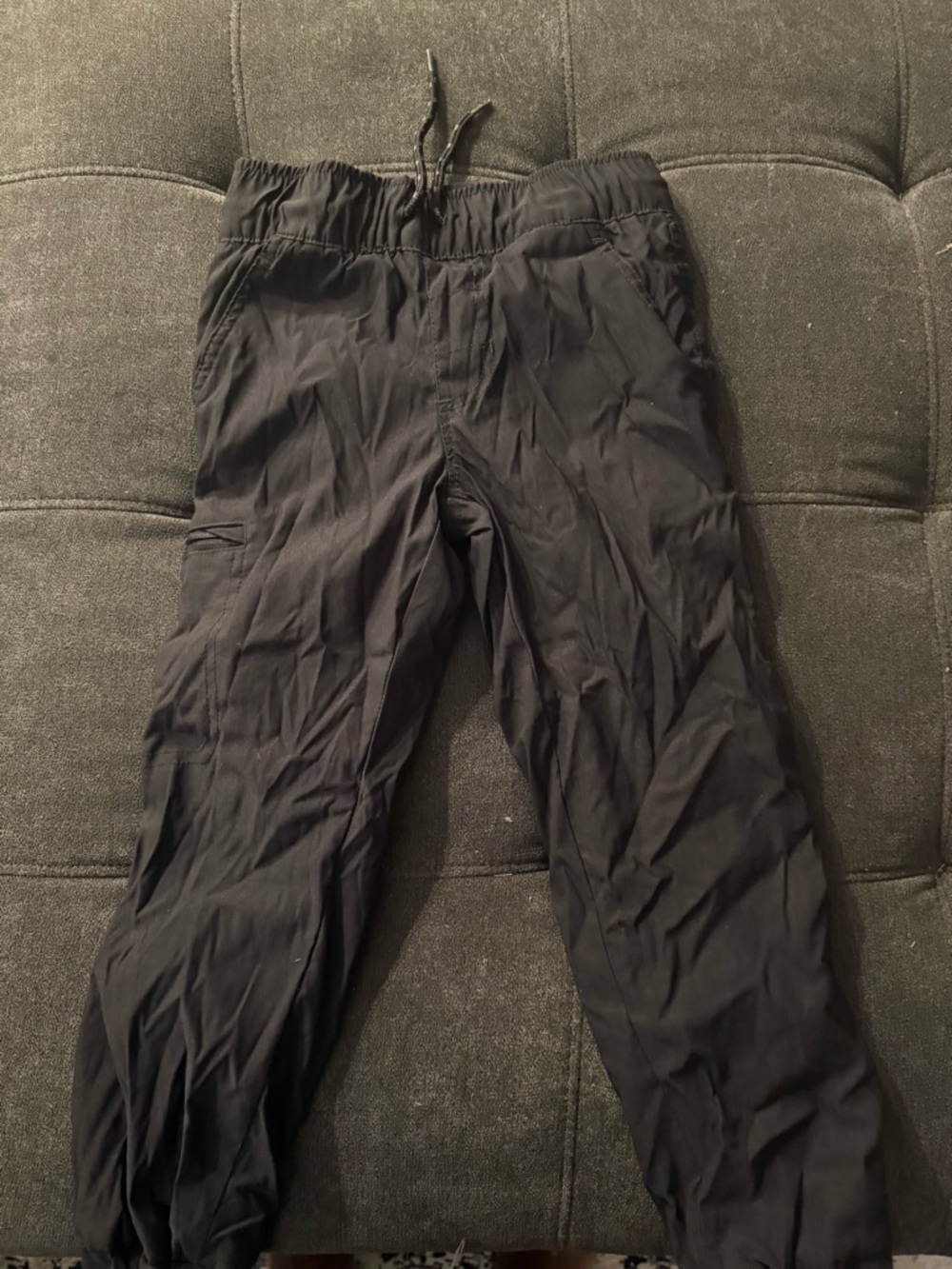 Toddler Girl’s Black Drawstring Casual Pants